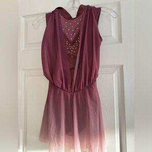 Weissman Mauve Dance Costume. Girls Size LC